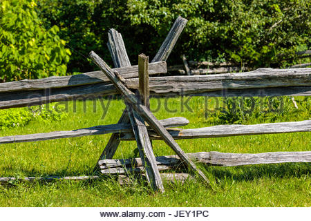 Schlange-Zaun; Split Zaun; Schlange-Zaun; Zick-Zack-Zaun; Scherengitter