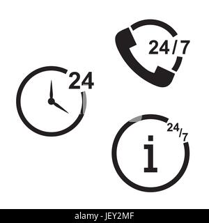 Call Center Unterstützung Symbol Vektor-Illustration-design Stock Vektor