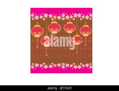 Gruß, Kunst, Kultur, Farbe, Urlaub, Urlaub, Ferien, Urlaub, Asien, Stock Vektor