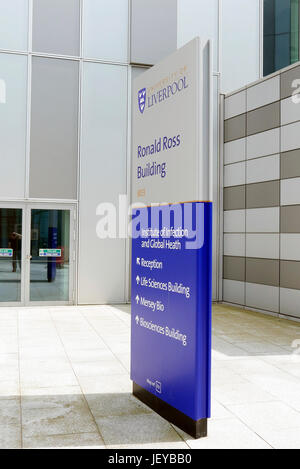 Der Ronald Ross Building Institute der Infektion und globale Gesundheit an der Universität Liverpool Stockfoto