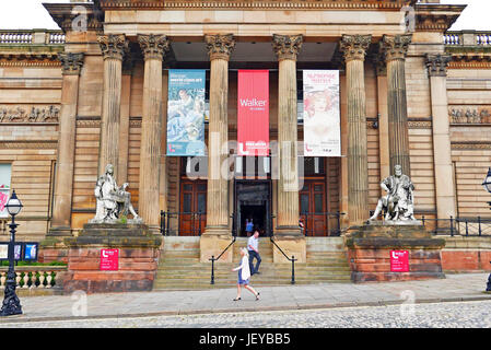 Vorderseite des Walker Art Gallery, Liverpool, UK Stockfoto