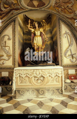 Kapelle des Heiligtums von der Jungfrau gesegneten Castelmonte, udine Stockfoto