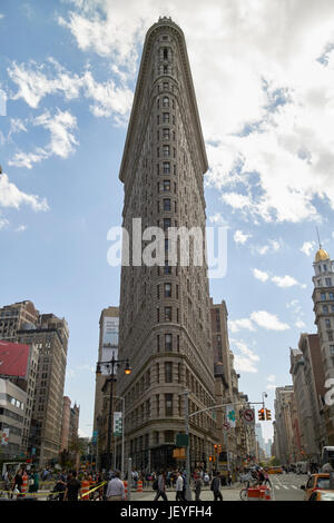 Flatiron Gebäude Bezirk New York City USA Stockfoto