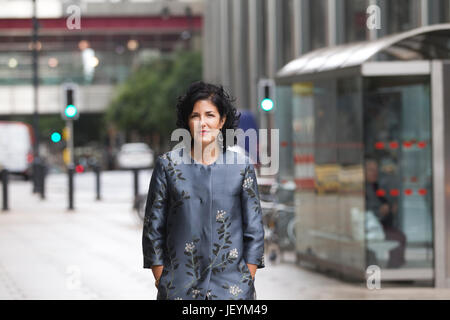 Tina Fordham, Managing Director und Chief Global Political Analyst bei Citi, Citi Group Büros Canary Wharf, London, England, UK Stockfoto