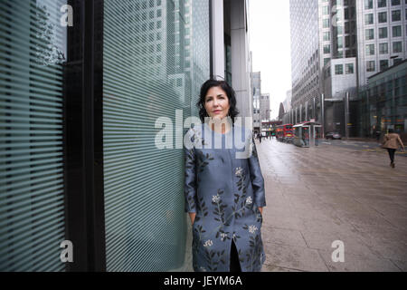 Tina Fordham, Managing Director und Chief Global Political Analyst bei Citi, Citi Group Büros Canary Wharf Foto: JEFF GILBERT 09.06.2017 Stockfoto