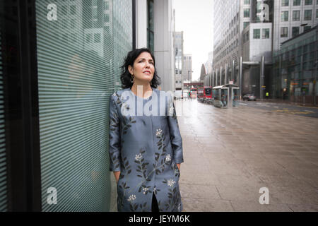 Tina Fordham, Managing Director und Chief Global Political Analyst bei Citi, Citi Group Büros Canary Wharf Foto: JEFF GILBERT 09.06.2017 Stockfoto