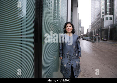 Tina Fordham, Managing Director und Chief Global Political Analyst bei Citi, Citi Group Büros Canary Wharf Foto: JEFF GILBERT 09.06.2017 Stockfoto