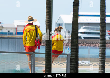 Wave Lagoon, Darwin Waterfront Precinct, Darwin, Northern Territory, Australien. Stockfoto