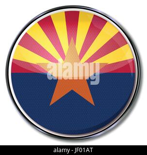 Amerikanisch, Arizona, Bundesland, Südwesten, Staaten, amerikanische, Usa, Eiche, Stock Vektor