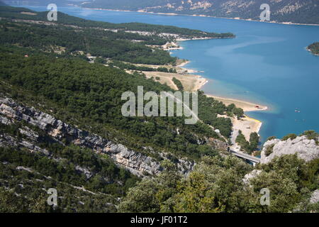 Lac de Sainte Croix/Provence Stockfoto