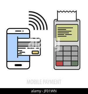 Mobile Payment Konzept Stockfoto