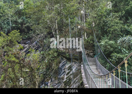 Pailon del Diablo Banos Ecuador Stockfoto