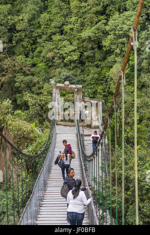 Pailon del Diablo Banos Ecuador Stockfoto