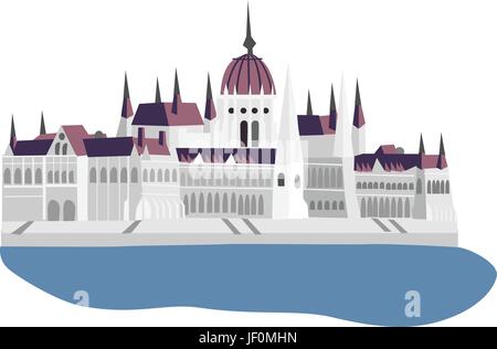 Berühmte isoliert Stock Vektor