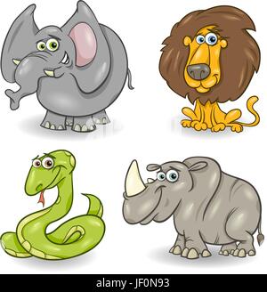 Cartoon rhino Stock Vektor