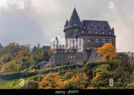 Burg Stahleck Bacharach Stockfoto