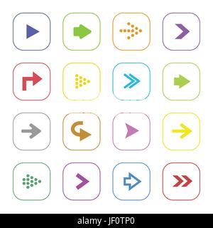 Richtung Form Stock Vektor