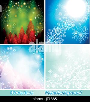 Hintergrund Kollektion winter Stock Vektor