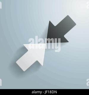 Richtung Ziel Stock Vektor