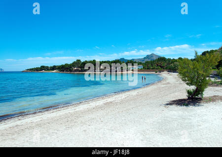 Mehr Vermell Strand, Mallorca, Balearen, Spanien Stockfoto