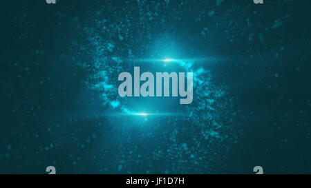 Öffnen Intro Flash light, Lens Flare, Partikel Stockfoto