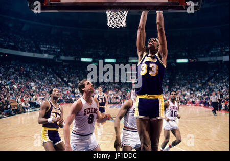 Kareem Abdul-jabbar, 80 s Stockfoto