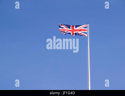 Die Flagge des Vereinigten Königreichs den Union Jack Stockfoto