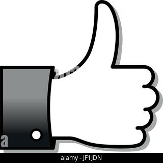 Finger isoliert Stock Vektor