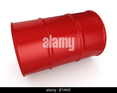 3D-Rendering rot Zylinder Stockfoto