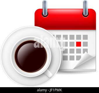 Café, warten, warten, Glas, Kelch, Becher, Tasse, Hinweis, Memo, Anwendung, Stock Vektor