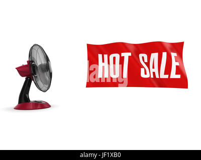 3D-Rendering fan Stockfoto