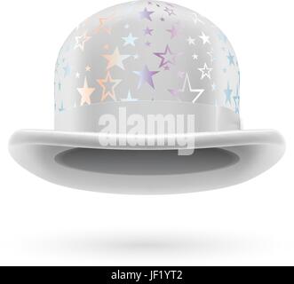 isoliert, Mode, Männlich, männliche, Hut, Vintage, Illustration, Melone, Stock Vektor