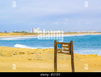 La Chocolatera Salinas Aussichtspunkt Ecuador Stockfoto