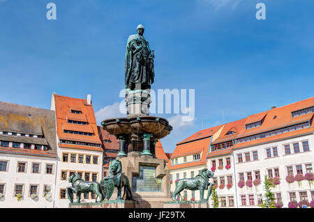 Freiberg Altstadt Stockfoto