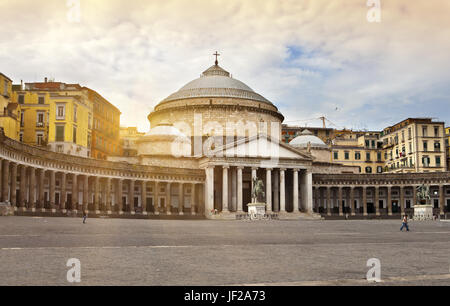 San Francesco di Paola in Neapel, Italien Stockfoto