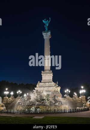 Place des Quinconces in Bordeaux Stockfoto