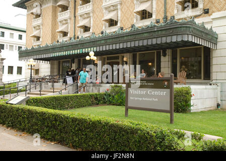 Hot Springs Nationalpark Besucherzentrum in Arkansas, USA. Stockfoto