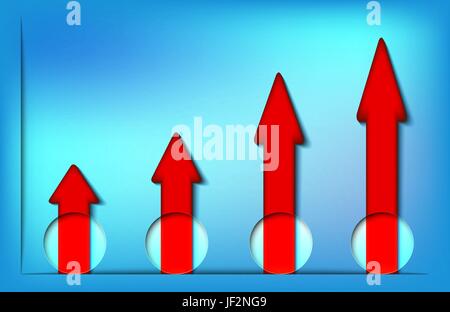 blau, vier, Element, Pfeil, rot, Kreis, blau, vier, Element, Farbverlauf, Pfeil, Stock Vektor