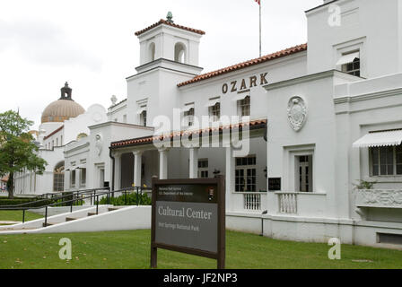 Ozark Badehaus Kulturzentrum in Hot Springs, Arkansas, USA. Stockfoto