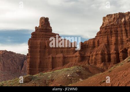 Chimney Rock Capitol Reef Stockfoto