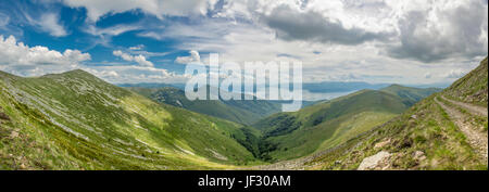 Nationalpark Pelister, Mazedonien - Blick in Richtung Prespa-See Stockfoto