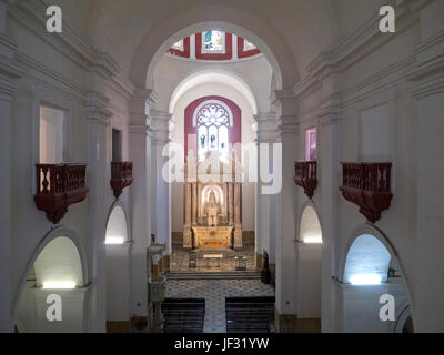 Innenraum der Kirche von San Pedro Claver, Cartagena, Kolumbien Stockfoto