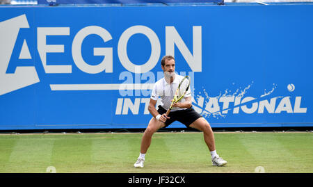 Richard Gasquet Frankreich in Aktion an der Aegon International Eastbourne Tennisturnier in Devonshire Park, Eastbourne UK. 28 Jun 2017 Stockfoto