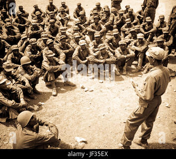 Äthiopische Truppen in Korea training.  Eine Klasse in militärischen Nachrichtendienstes von Lt. Solomon Mokria von Addis Abeba angewiesen.  Mai 1951. Stockfoto