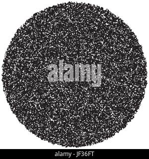 Element, Muster mit gewellten, verzerrte Linien. Abstrakte geometrische Abbildung in schwarz / weiß Stock Vektor