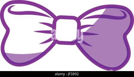 Zierschleife Symbol auf weißem Hintergrund-Vektor-illustration Stock Vektor