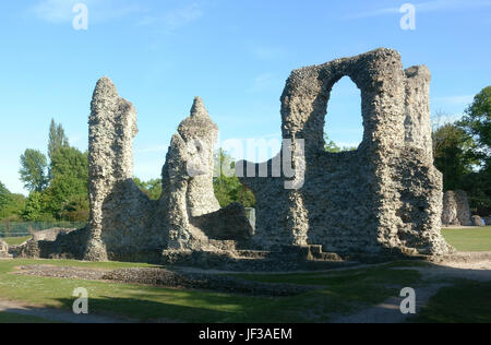 Abteikirche Ruinen Bury St Edmunds Stockfoto