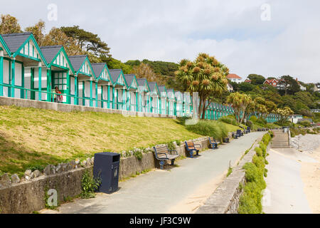 Langland Bucht, ein kleiner Badeort in der Nähe von Swansea, Glamorgan, South Wales Stockfoto