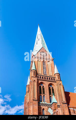 Historische Schweriner Dom Stockfoto