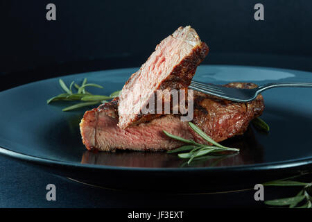 Saftige Dicke gegrilltes Rindersteak Stockfoto